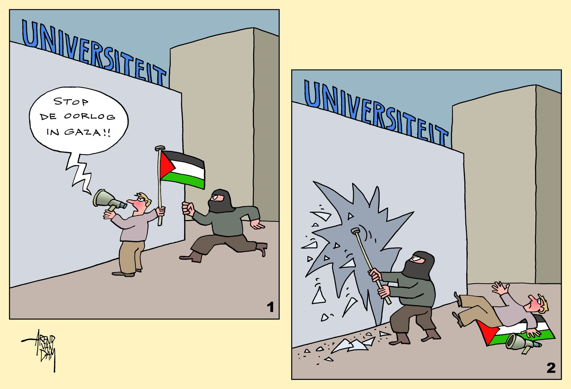 GazaProtesten&Universiteit+